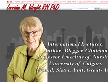 Tablet Screenshot of lorrainewright.com